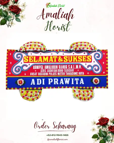Papan Bunga Ucapan Selamat Mandan
